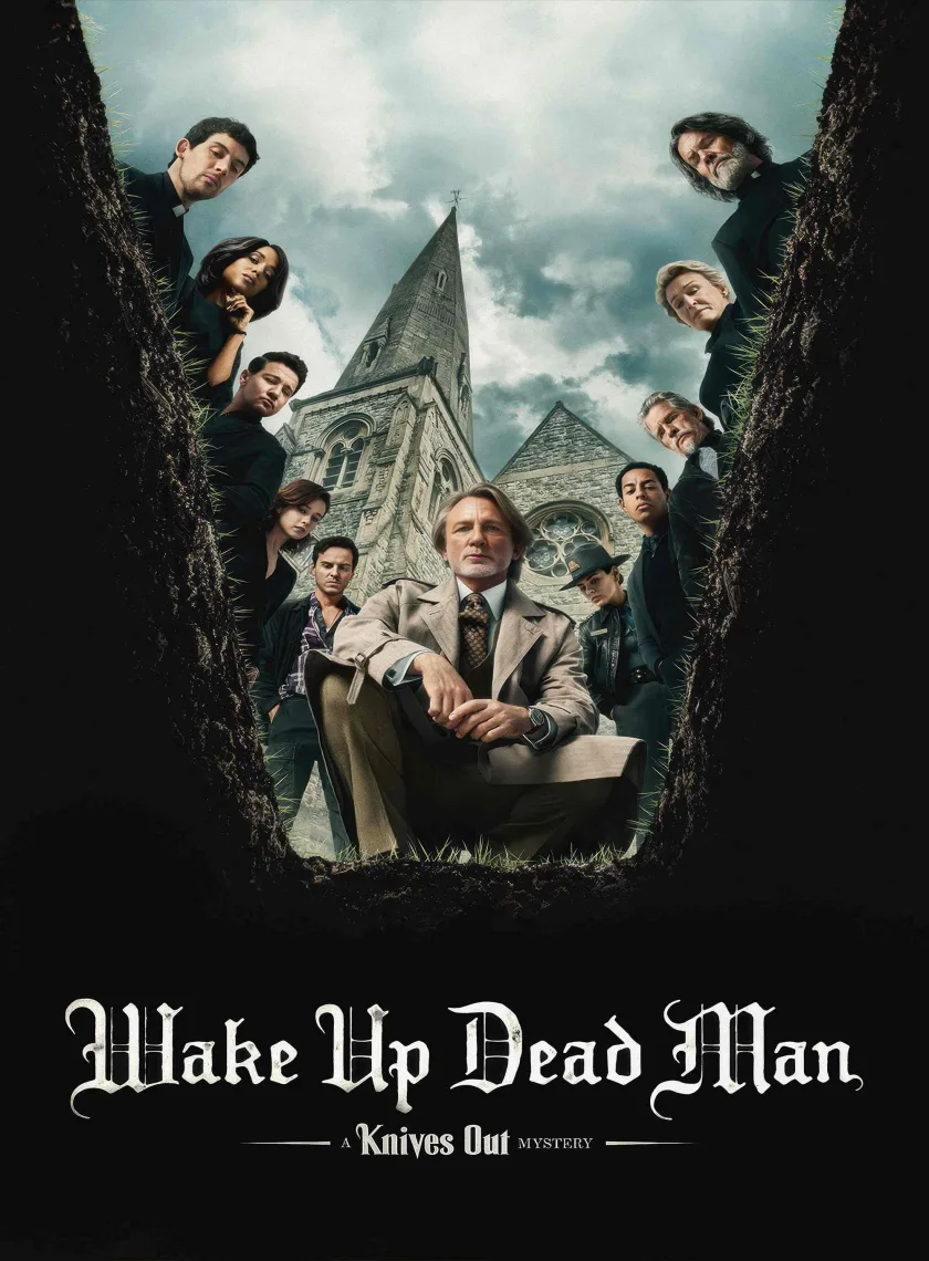 Wake Up Dead Man A Knives Out Mystery (2025) (Hindi + English) Dual Audio Hollywood Movie HD ESub