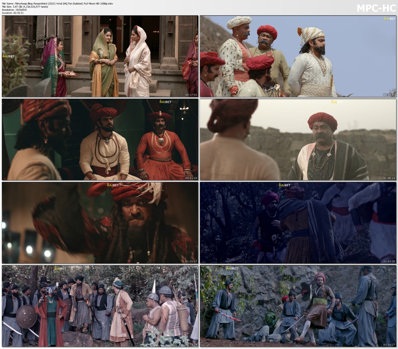 Pawankhind (2022) Hindi (HQ Dubbed) Full Movie HD screenshot