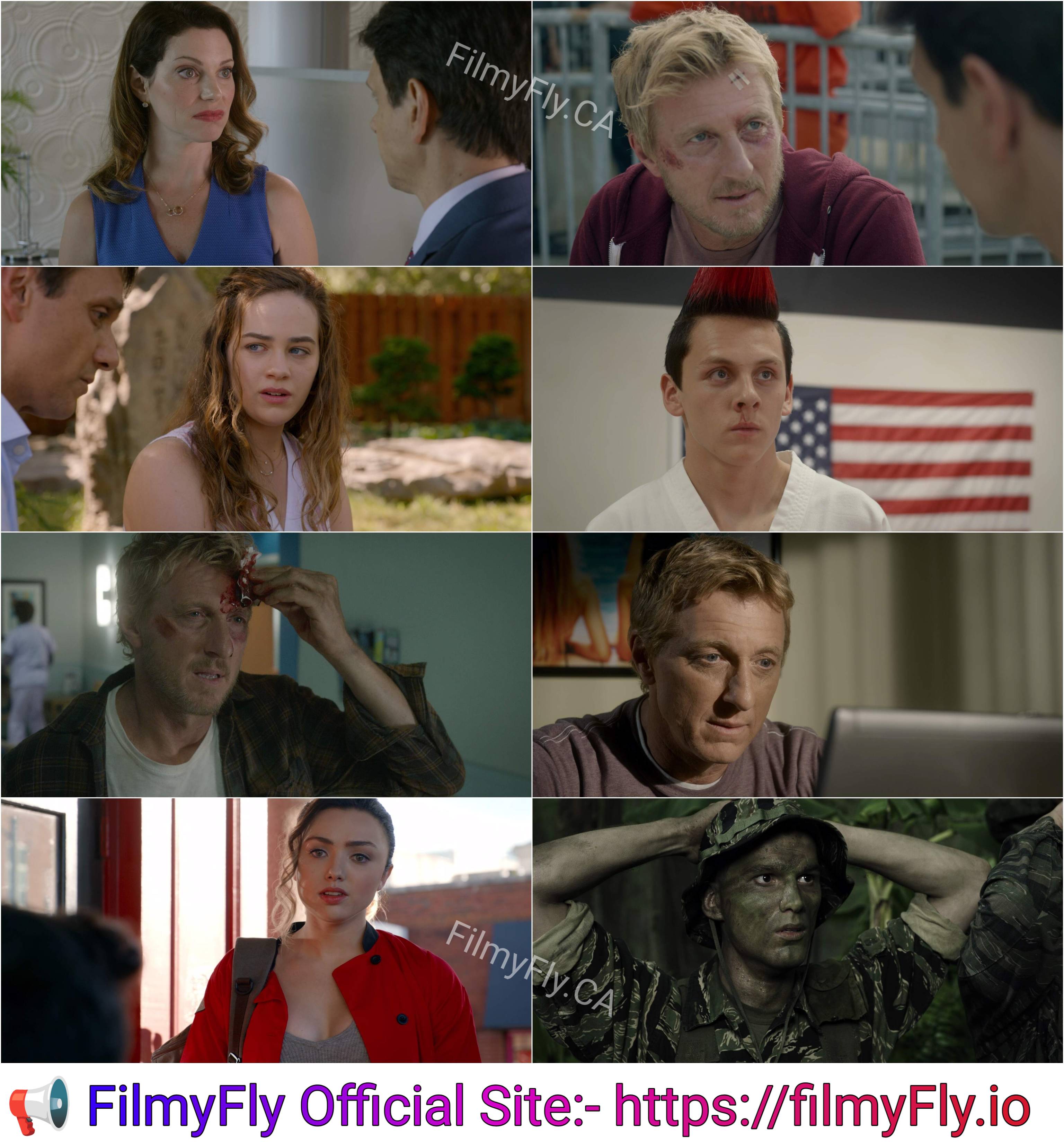 Cobra Kai S03 (2021) (Hindi + English) Dual Audio Completed Web Series HEVC ESub screenshot
