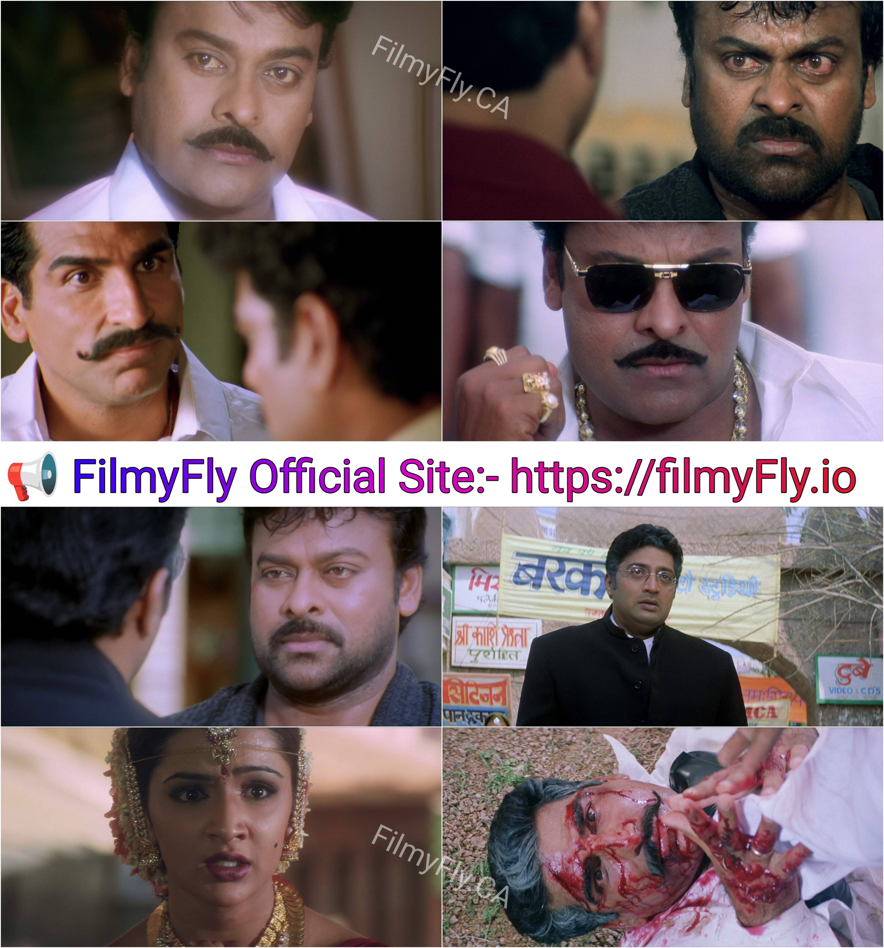 Indra (2002) (Hindi + Telugu) Dual Audio UnCut South Movie HD ESub screenshot